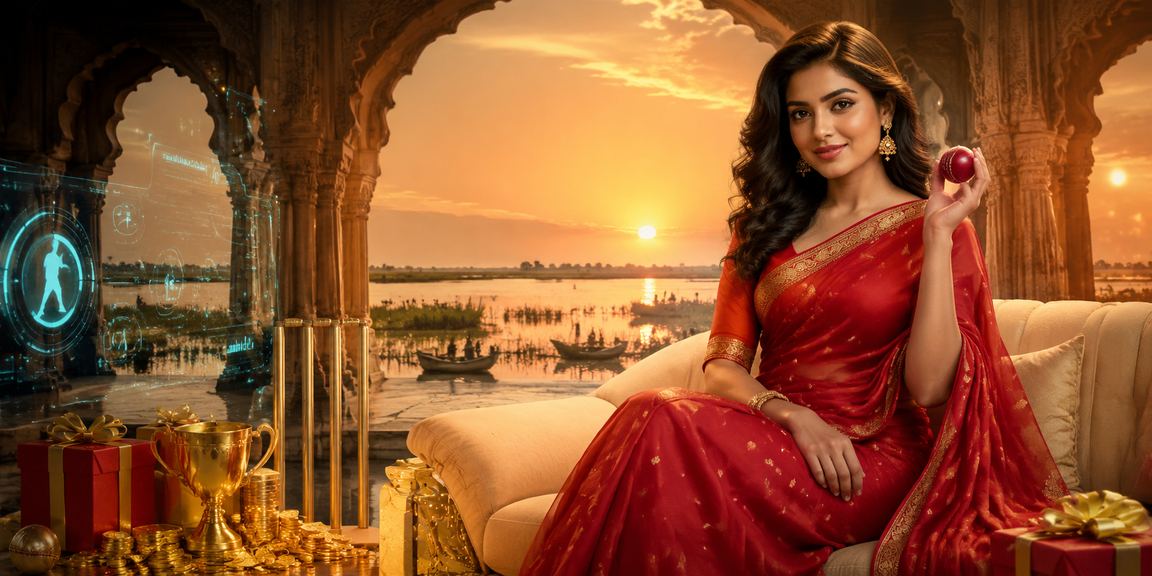 টাঙ্গুয়ার হাওরের পাশে একজন খেলোয়াড় ক্রিকেট বেটিং উপভোগ করছেন